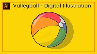 How to Create Volleyball - Digital Illustration | Download Ai File | Freedez Studio screenshot 5