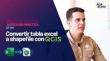 CONVERTIR TABLA #EXCEL A SHAPEFILE CON QGIS | #TUTORIAL BÁSICO | AGTECH PRÁCTICA #EP003