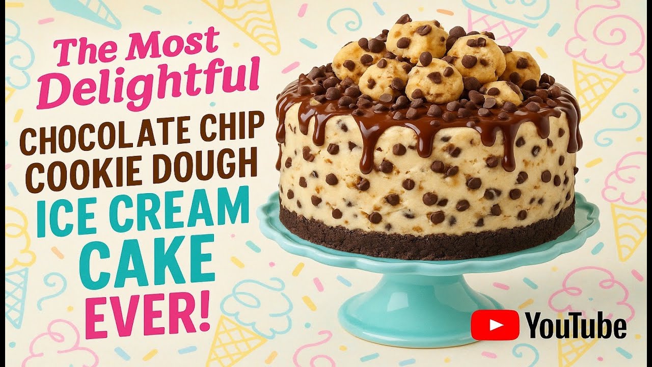 We Created the Most Delightful Chocolate Chip Cookie Dough Ice Cream Cake Ever!