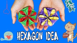 Hexagon idea | Diy fabric