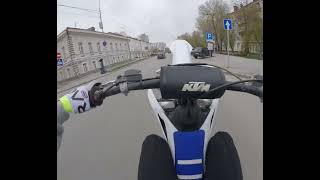 Стант по городу на Husqvarna