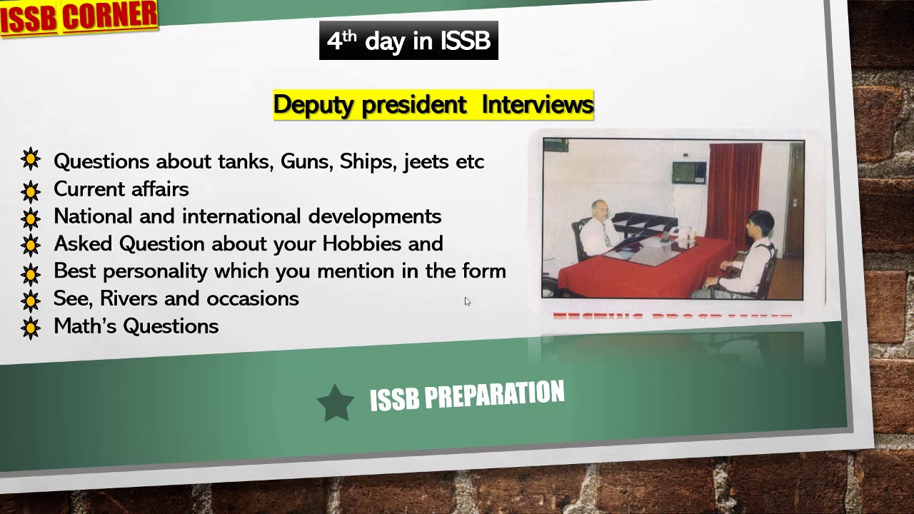 Deputy president interview in issb || issb interview tips - YouTube