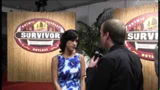 Ciera Eastin - Survivor: Blood Vs. Water red carpet interview