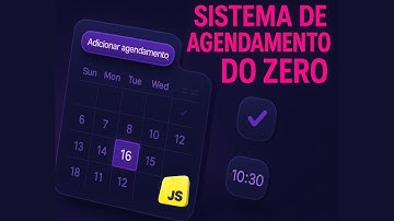 Projeto Real com JavaScript: Sistema de Agendamento do Zero! #2025 #javascript #html #css