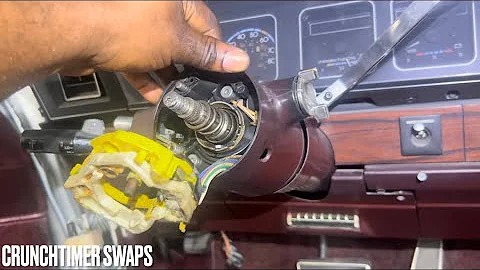 How to Replace Ignition Switch in Box Chevy! 🔑 1989 Caprice Key Switch & Steering Wheel Removal