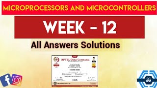 Famous Microprocessors And Microcontrollers Week 12 Quiz Answer Solution | NPTEL 2024 Profile