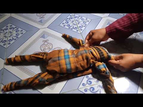 Cara membuat boneka dari kain / sarung 😎