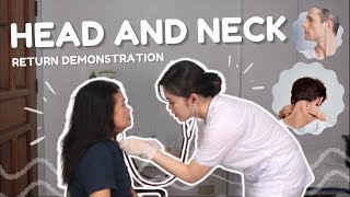 HEAD AND NECK ASSESSMENT I RETURN DEMONSTRATION (Student Nurse)