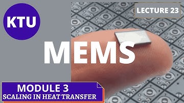 SCALING IN HEAT TRANSFER ||  MODULE 3 || EC 465 || KTU MEMS ||  LECTURE 23