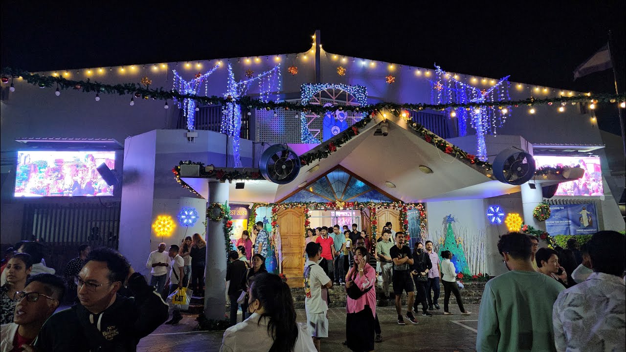 Dubai night walk Explore St Mary's Catholic Church to Oud Metha Metro