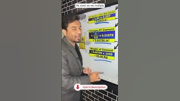 ✅How To Calculate Cement Quantity In Column || Part - 2 #viral #viralshorts