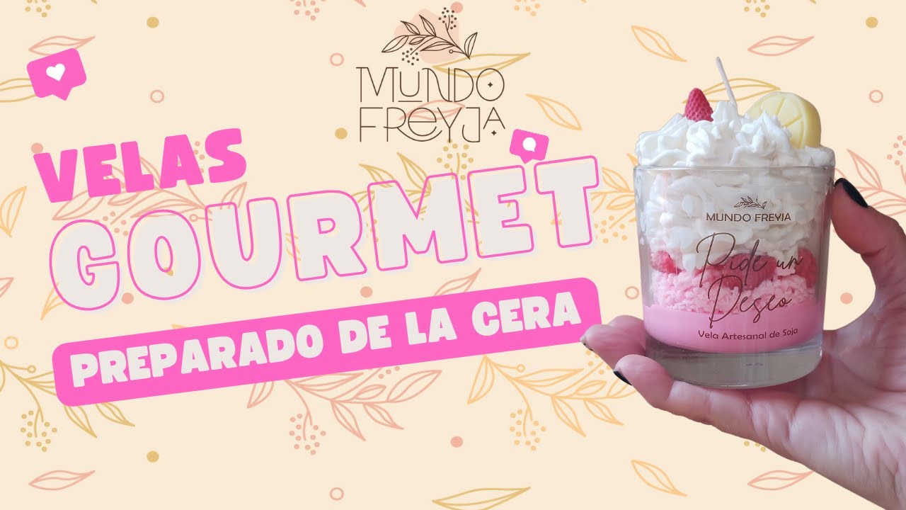Velas de soja gourmet -Velas postres reales, así hago la cera batida