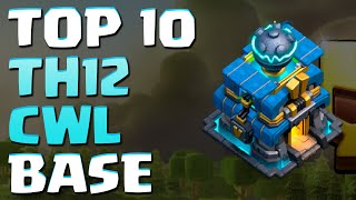 TOP 10 TH12 CWL WAR BASE LINKS | Best Town Hall 12 Trophy Base Layouts (2020)