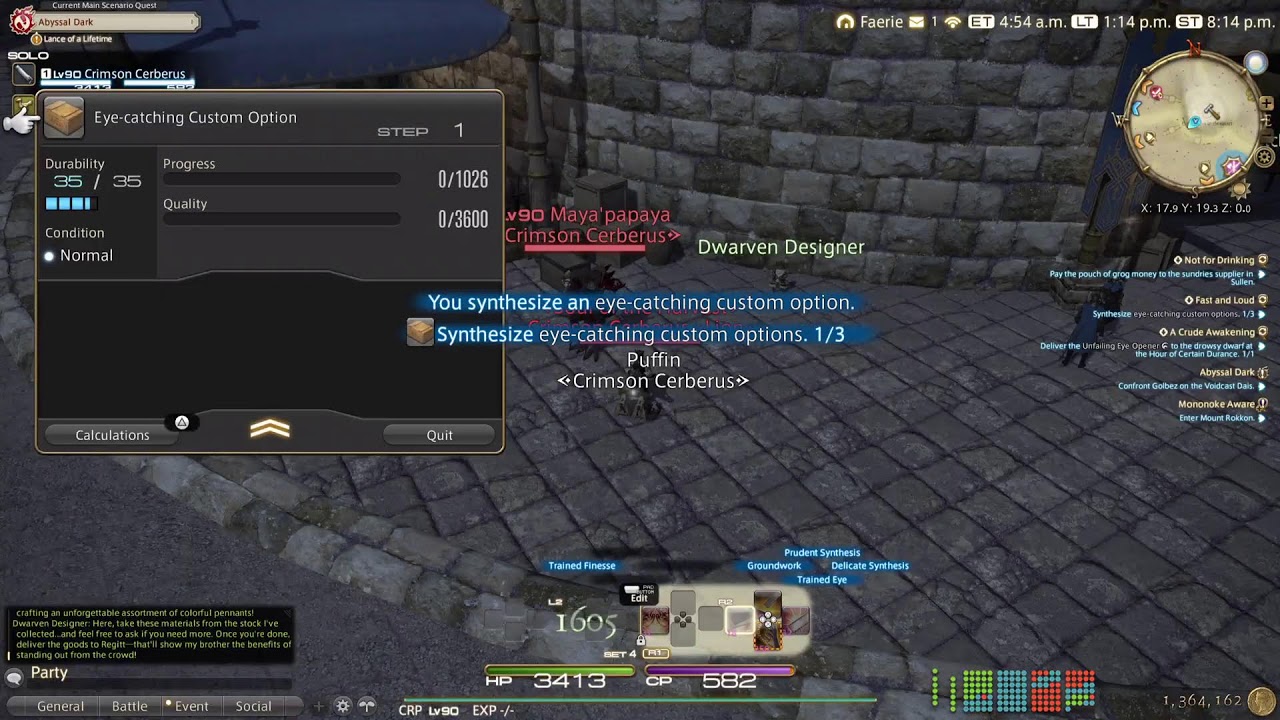 Final Fantasy XIV Island Sanctuary & Moogle/Dwarves Tribe Rank Ups
