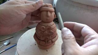 Doing Some Fun Thing With Clay Making A Small Sculpture