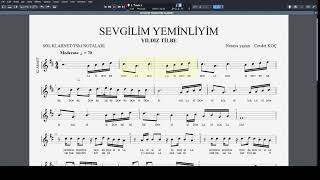 Sevgi̇li̇m Yemi̇nli̇yi̇m - Yildiz Ti̇lbe Nota