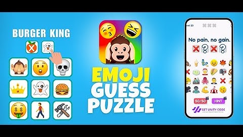 Emoji Guess Puzzle Game Unity Source Code - Get Unity Code