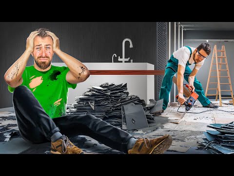 იატაკი მთლიანად ავყარეთ.. | დიდი იმედგაცრუება ჩვენს სახლში