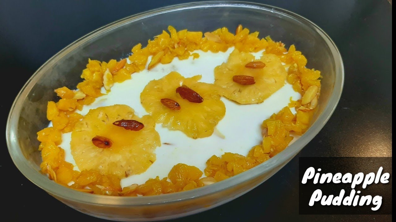 Pineapple Pudding How To Make Pineapple Pudding In Malayalam Easy
