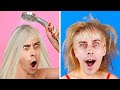 NIEZRĘCZNE SYTUACJE 😬 DŁUGIE KONTRA KRÓTKIE WŁOSY | MOJA REAKCJA NA