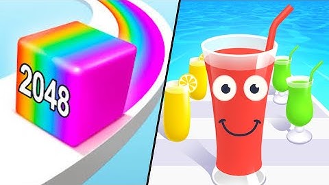 Jelly Run 2048 | Juice Run / All Level Gameplay: Android,OSi