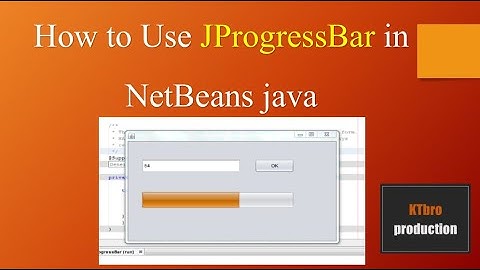 How to Use JProgressBar in NetBeans java