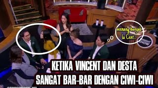 Vincent dan Desta Gombalin ciwi-ciwi di Tonight Show