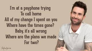 Maroon 5 feat  Wiz Khalifa  - Payphone    Lyrics