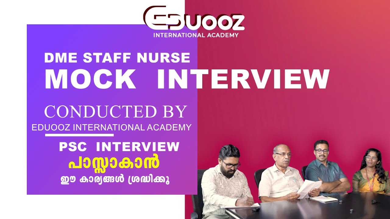 DME Staff Nurse Interview Preparation Session – Eduooz Academy