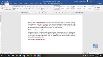 Bài 5: Chọn văn bản, thao tác sao chép, cắt và dán