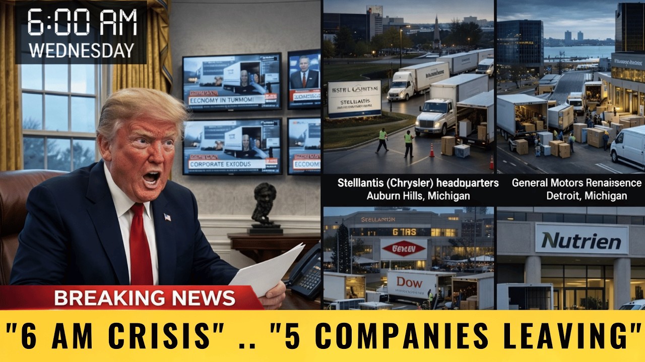 1 MIN AGO: 5 Major US Companies RELOCATE to Canada — $78B Corporate Exodus Stuns Wall Street
