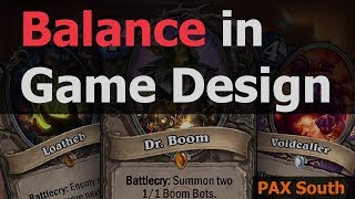 PAX South 2018 -- Balance in Game Design