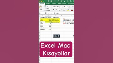 🚀 Excel’de zaman kazandıran Mac kısayolları burada!