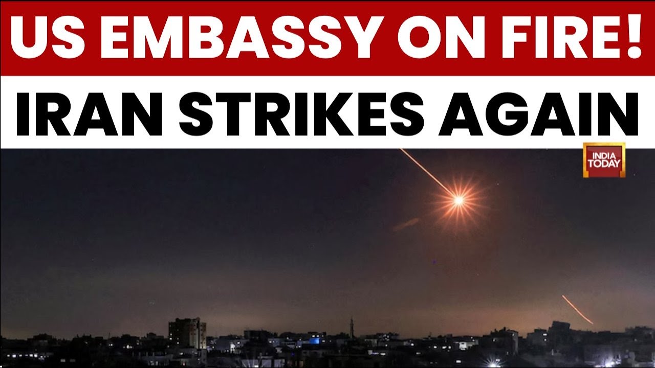 US Iran News: US Embassy in Riyadh Hit by Fire Following Iranian Strikes, Americans Urged to Evacuate