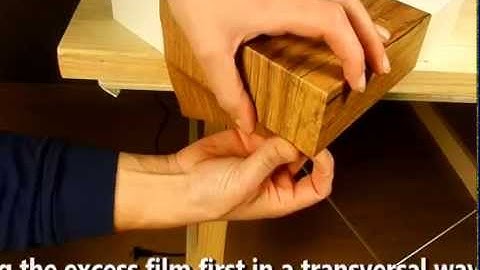 Outside Corner Application of adhesive film: European Option