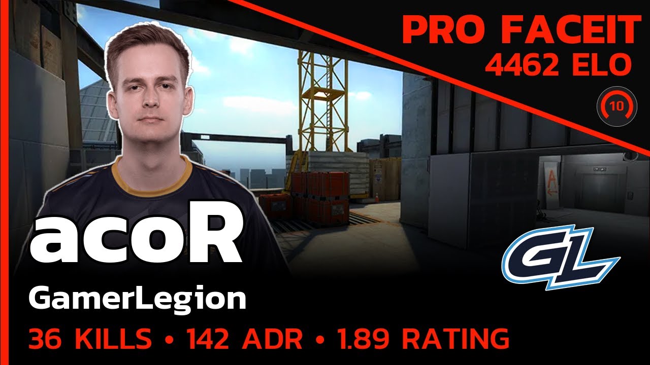acoR GamerLegion 36 KILLS ON FACEIT🔥 (VERTIGO) FACEIT LVL 10 / CSGO POV ...