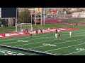 Evanston defender comes up with a save on a shot by Natrona Count's Kevin Guzman.