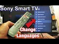 Sony Smart TV: How to Change Language (or Back to English)