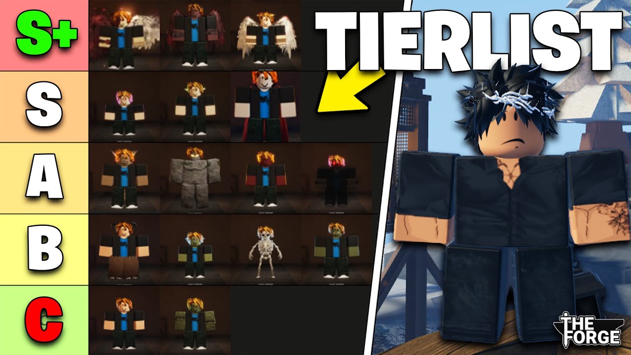 LA NOUVELLE TIERLIST DES RACES SUR THE FORGE ROBLOX! - YouTube