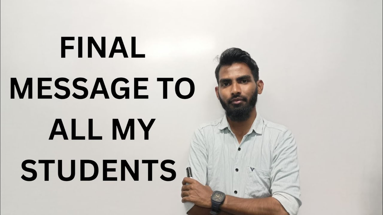 Thank You All My Students for Supporting Me | 