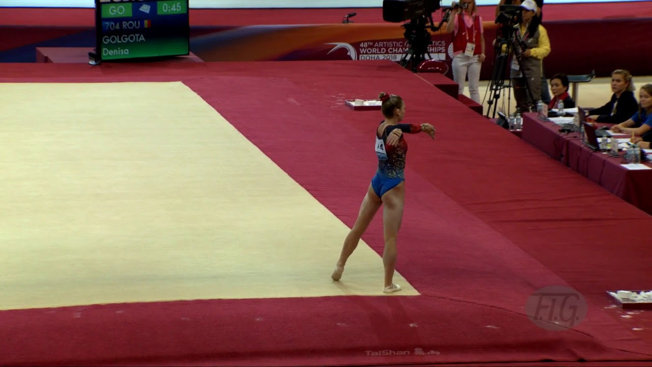 GOLGOTA Denisa (ROU) - 2018 Artistic Worlds, Doha (QAT) - Qualifications Floor Exercise