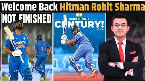IND vs ENG: Rohit Sharma smashed 119 (90) with a SR of 132 in 2nd ODI ! Hitman is Back with a Bang!