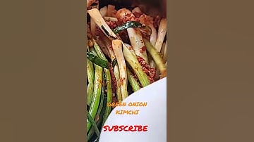 Thumbnail of GREEN ONION KIMCHI #shorts