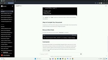 put python code in latex