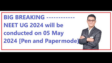NTA-NEET UG 2024 will be on 5 May 2024