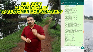BILL SEND TO CUSTOMER MOB WHATSAPP TECHNOLOGY RAINTECH POS BILLING SOFTWARE