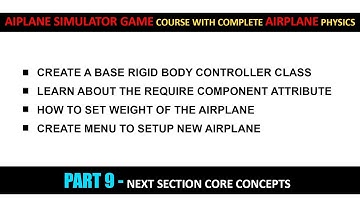 Core Concepts Of Rigid Body etc In Unity - Part 10 | Airplane Simulator Game Course In Urdu/Hindi