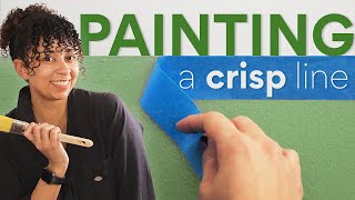 how to paint a clean straight line (easy hack)