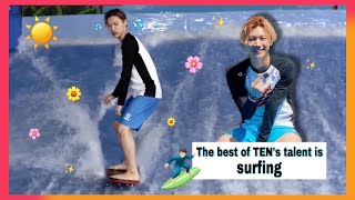 The best of TEN’s talent is surfing. น้องเตนล์เล่นอย่างเทพ 🏄🏻‍♂️ | My love is NCT | TongRerd