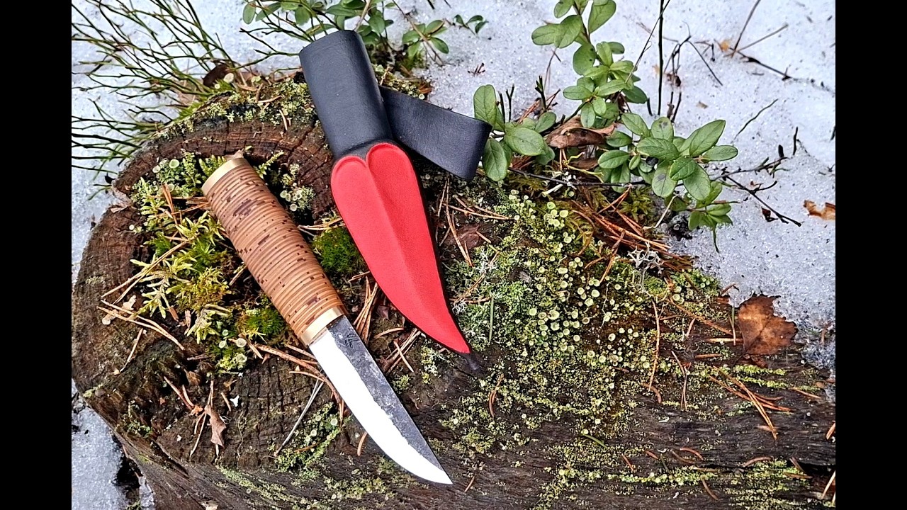 Making of Finnish puukko knife